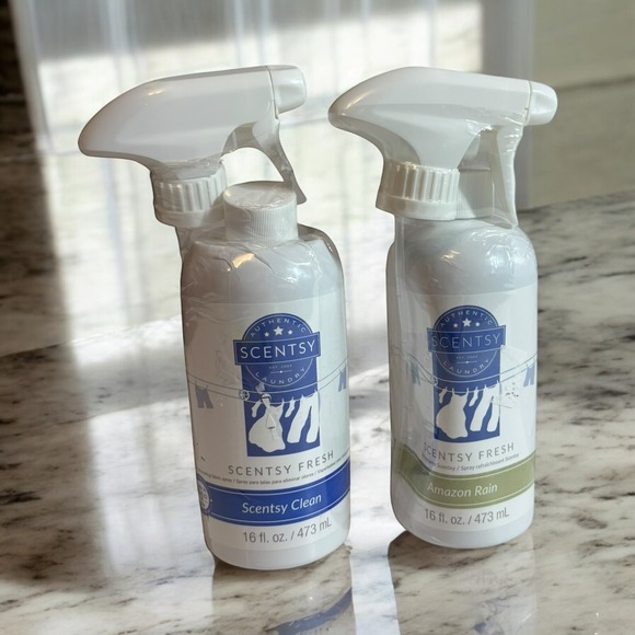 Scentsy Other - Lot 2 Scentsy Fresh Laundry Fabric Sprays Amazon Rain & Scentsy Clean ~ Sealed